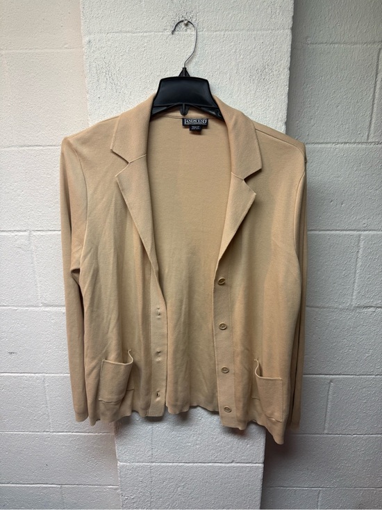 Lands' End Jackets & Blazers - Lands' End Women's Beige Knit Blazer
